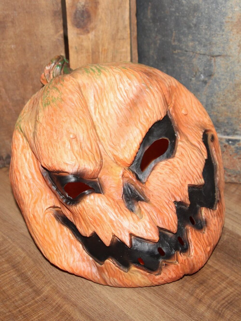 Creepy Evil Jack O' Lantern Pumpkin Head Halloween Costume Mask
